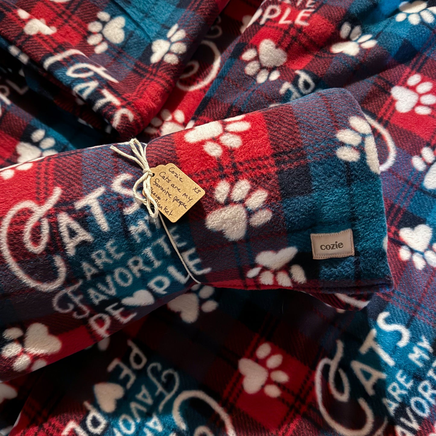 Cats Are My Favorite People Fleece Blanket