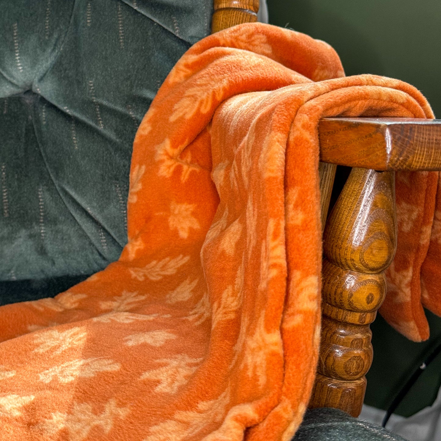 Autumn Leaves Fleece Blanket